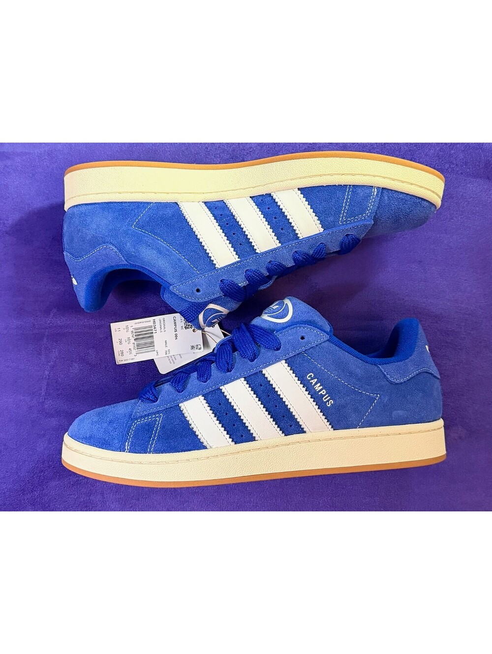 Adidas Campus 00s Blue Suede Sneakers Mens Size 11